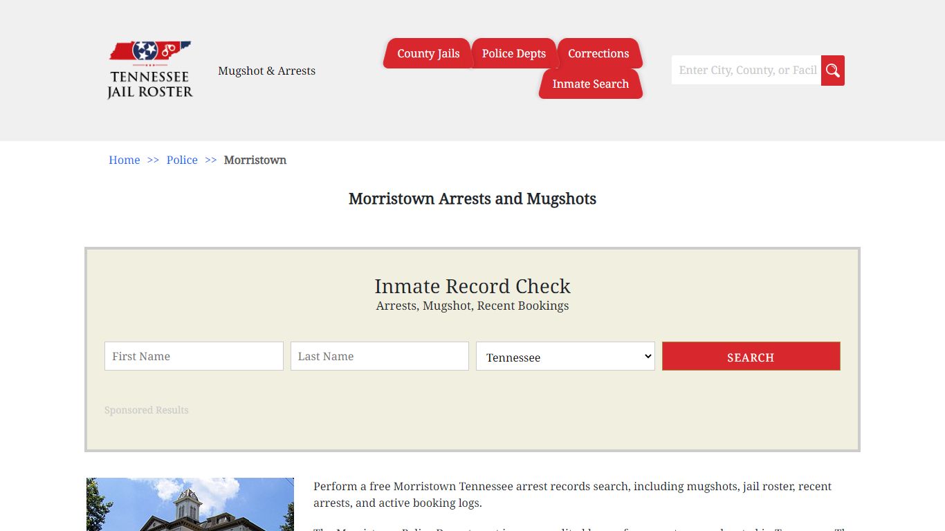 Morristown Arrests and Mugshots | Jail Roster Search